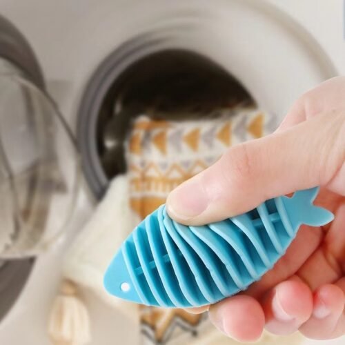 كرات السمك المطاطية لمنع تشابك الملابس أثناء الغسيل كرات السمك المطاطية لمنع تشابك الملابس أثناء الغسيل