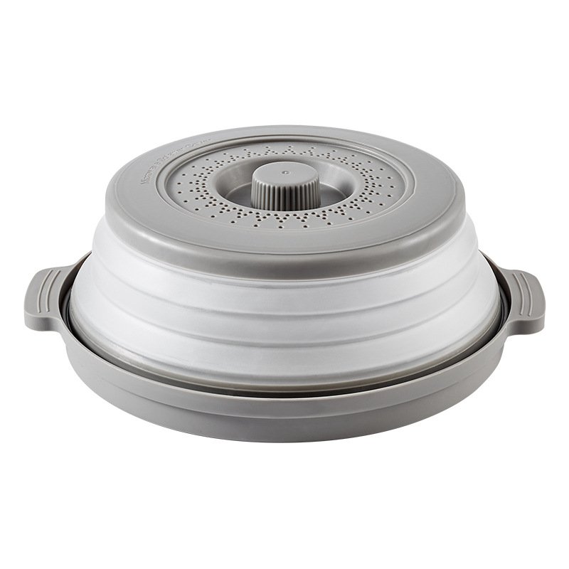 صحن مايكرويف مع غطاء متعدد الاستخدامات