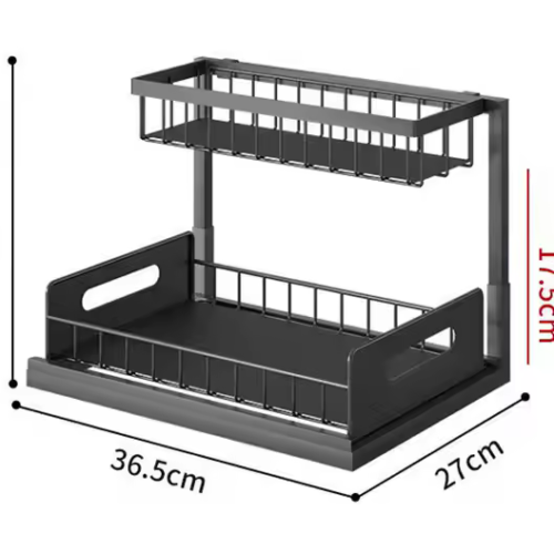 رف مطبخ معدني مزدوج رف مطبخ معدني مزدوج