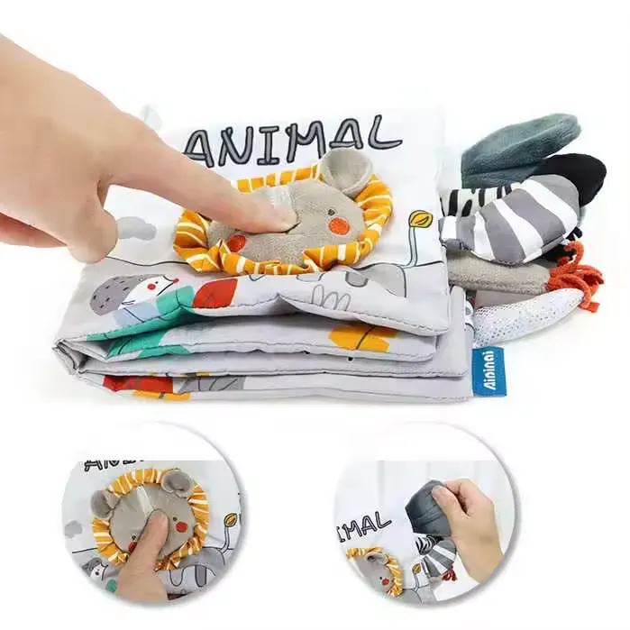 كتاب قماش تفاعلي للأطفال