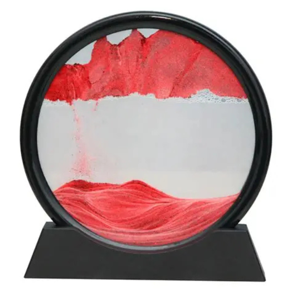 ساعة رملية ديكورية متحركة الحجم الكبير