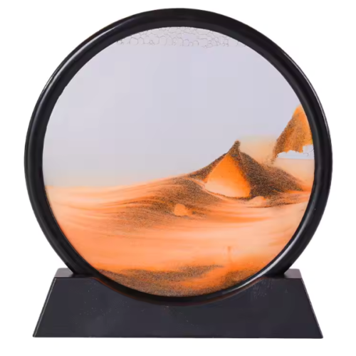 ساعة رملية ديكورية متحركة الحجم الكبير