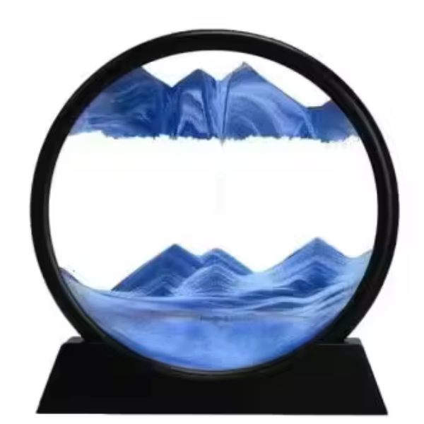 ساعة رملية ديكورية متحركة الحجم الكبير