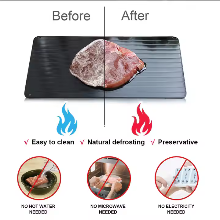 لوح إذابة التجميد – تذويب اللحوم والخضار لوح إذابة التجميد – تذويب اللحوم والخضار