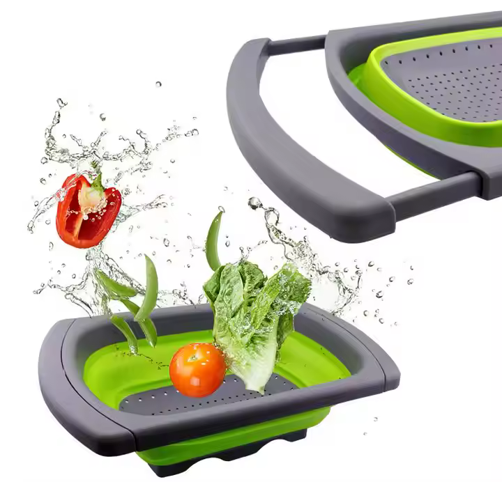 مصفاة خضار قابلة للتمدد والطي