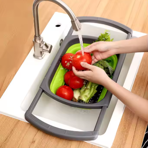 مصفاة خضار قابلة للتمدد والطي