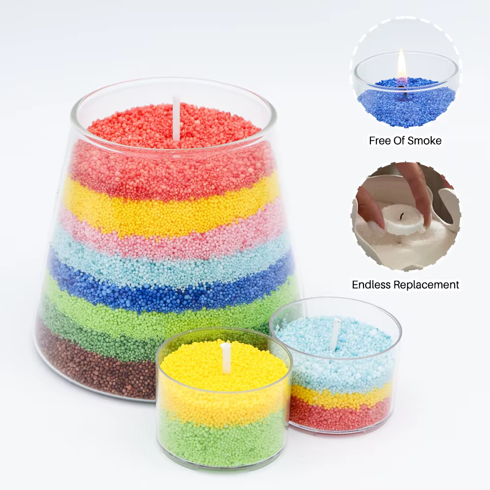 الشمع الرملي الملون