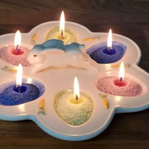 الشمع الرملي الملون