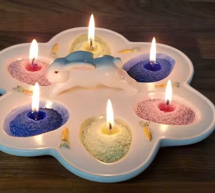 الشمع الرملي الملون