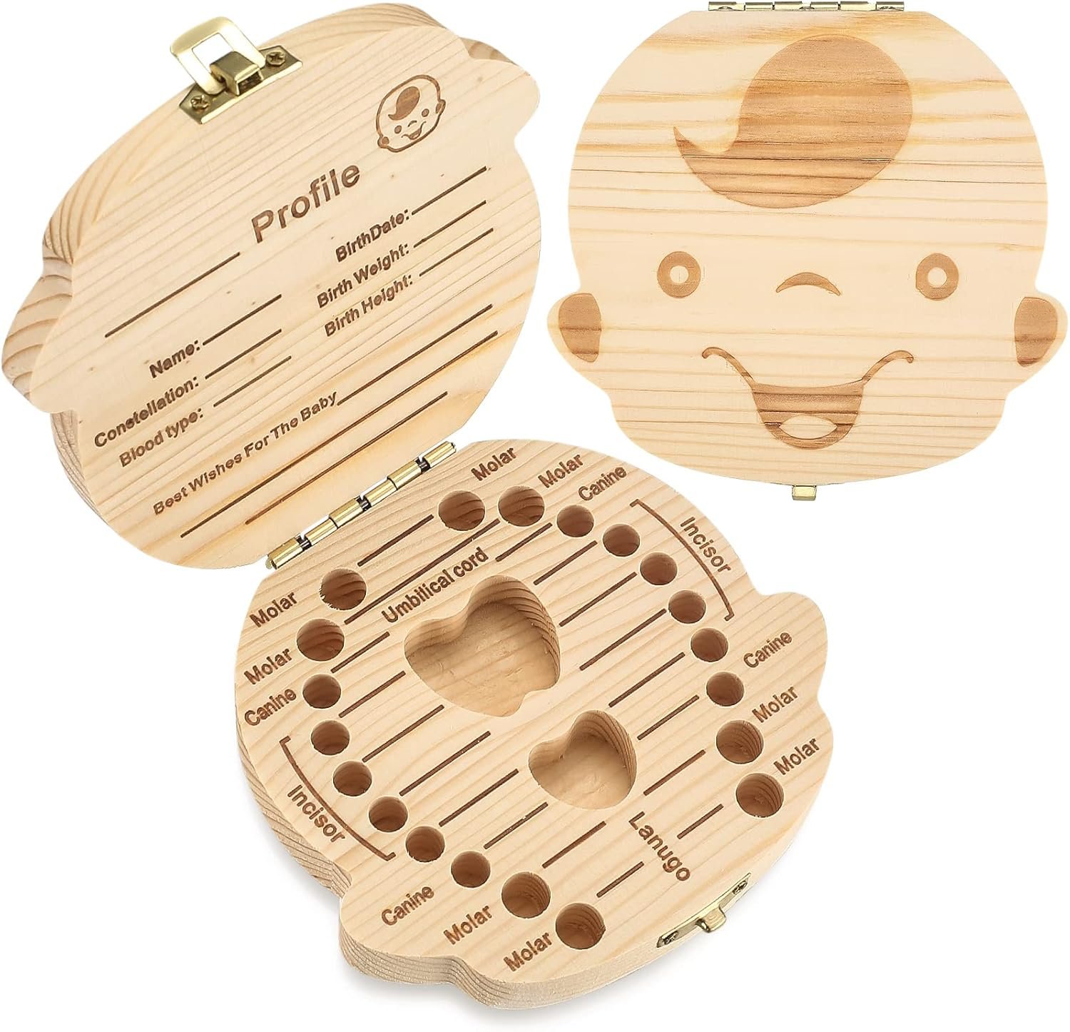 صندوق حفظ الاسنان الخشبي صندوق حفظ الاسنان الخشبي