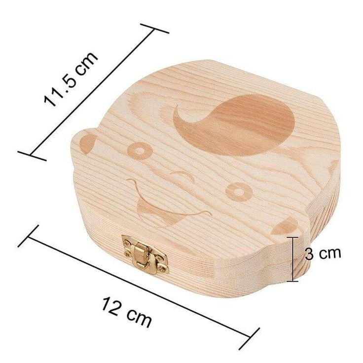 صندوق حفظ الاسنان الخشبي صندوق حفظ الاسنان الخشبي