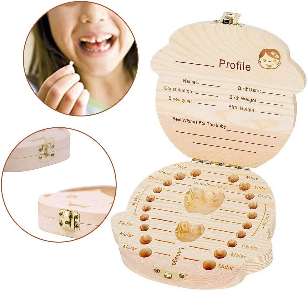 صندوق حفظ الاسنان الخشبي صندوق حفظ الاسنان الخشبي