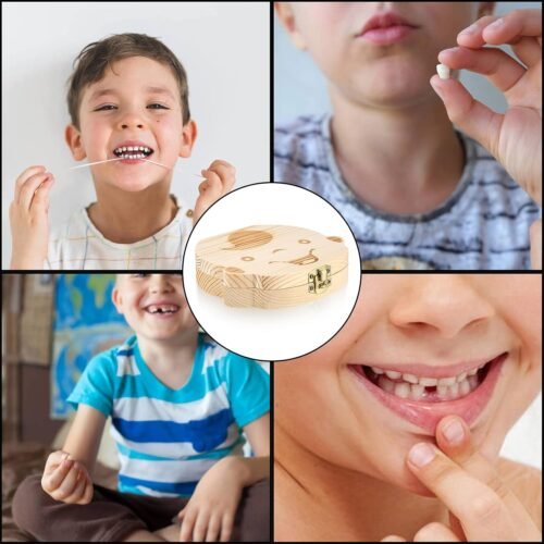 صندوق حفظ الاسنان الخشبي صندوق حفظ الاسنان الخشبي