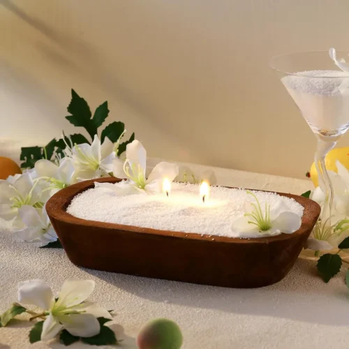 الشمع الرملي اللون الابيض